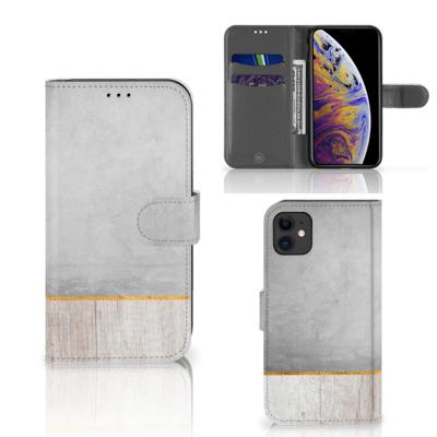 Apple iPhone 11 | Book Style Case | Wood Concrete