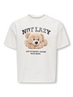 Kids ONLY winter top meisjes - wit - KogBillie - regular fit, korte mouw