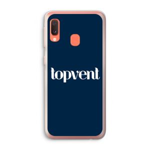 Topvent Navy: Samsung Galaxy A20e Transparant Hoesje