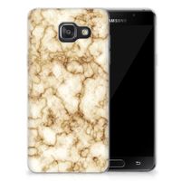 Samsung Galaxy A3 2016 TPU Siliconen Hoesje Marmer Goud