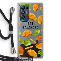 Eat Balanced: Oppo Find X3 Neo Transparant Hoesje met koord
