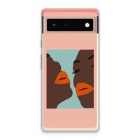 Orange lips: Google Pixel 6 Transparant Hoesje