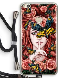 Lady Moth: Huawei Ascend P8 Lite (2017) Transparant Hoesje met koord