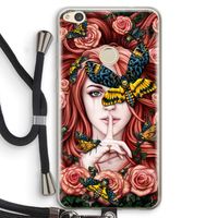 Lady Moth: Huawei Ascend P8 Lite (2017) Transparant Hoesje met koord