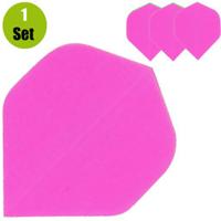 Lena Poly Plain Dartflights - Neon Roze
