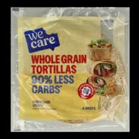 WeCare Lower kcal/carb whole grain tortillas 160 Gram