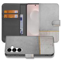 Samsung Galaxy S25 FE | Book Style Case | Wood Concrete