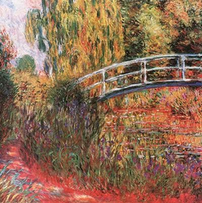 Kunstdruk Claude Monet - Ponte giapponese 95x95cm