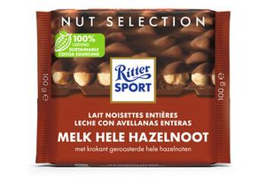 Ritter Sport Rittersport - Melk Hele Hazelnoot 100 Gram 10 Stuks