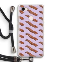 Bacon to my eggs #2: Pixel 3 Transparant Hoesje met koord