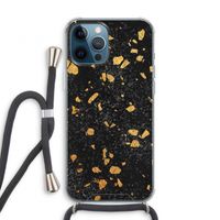 Terrazzo N°7: iPhone 12 Pro Transparant Hoesje met koord