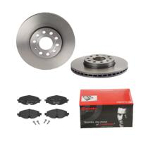 Remmenset, remschijf BREMBO, Remschijftype: Binnen geventileerd, Inbouwplaats: Vooras, u.a. für VW, Audi, Seat, Skoda - thumbnail