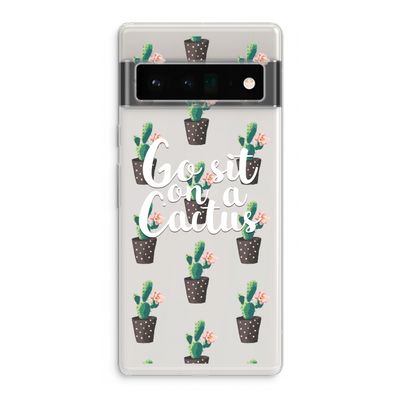 Cactus quote: Google Pixel 6 Pro Transparant Hoesje