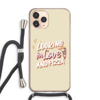 Pizza is the answer: iPhone 11 Pro Max Transparant Hoesje met koord