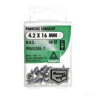 Parkers 4,2x16mm rvs 18st - Deltafix