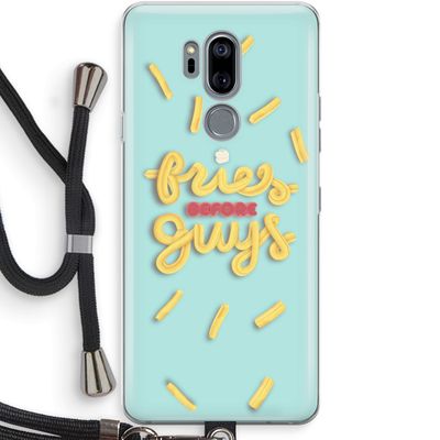 Always fries: LG G7 Thinq Transparant Hoesje met koord