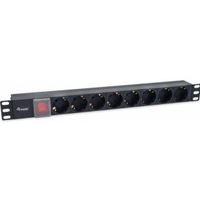 Equip 333286 energiedistributie 8 AC-uitgang(en) 1U Zwart