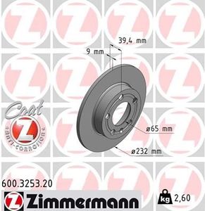 Remschijf Coat Z 600325320