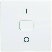 Busch-Jaeger 2502-914 Uitschakelaar, Wipschakelaar leeg, Symbool voor knop neutraal Afdekking Busch-balance SI Alpine-wit 1 stuk(s)