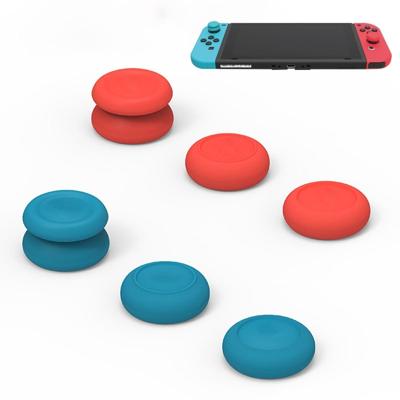 Linker + rechter gamepad Rocker Cap-knop cover voor schakelaar (blauw + magenta)