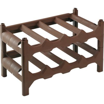 Wijnfles rek - 41 x 24 x 24 cm - voor 8 flessen - Kunststof - flessenrek - wijnrek