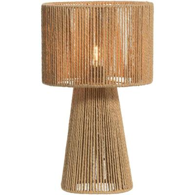 Leen Bakker - Tafellamp Senne - Naturel - E14 - 40xØ22 Cm - Papier - Beige