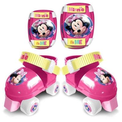 DISNEY MINNIE Set rolschaatsen + elleboogbeschermers + kniebeschermers