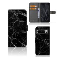 Google Pixel 8 Pro | Bookcase | Marmer Zwart - Origineel Cadeau Vader