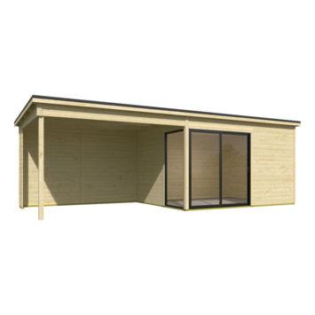 Blokhut Olivia 385x295 Aanbouw - Outdoor life