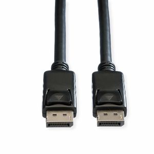 ROLINE DisplayPort kabel, DP-DP, v1.2, M - M, TPE, zwart, 7,5 m