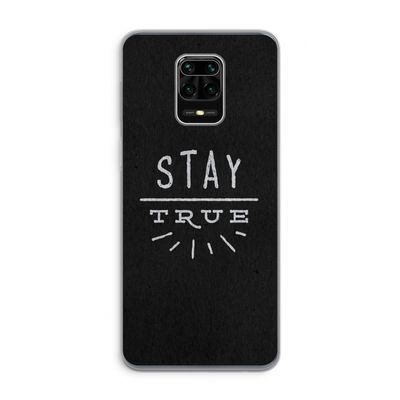 Stay true: Xiaomi Redmi Note 9 Pro Transparant Hoesje