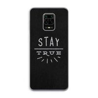 Stay true: Xiaomi Redmi Note 9 Pro Transparant Hoesje