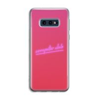Vice Glow: Samsung Galaxy S10e Transparant Hoesje Vice Glow: Samsung Galaxy S10e Transparant Hoesje