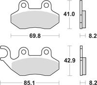 TRW Brake pad mcb 684 ec organic