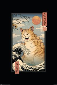 Vincent Trinidad Catzilla Ukiyoe Poster 61x91.5cm