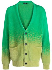 FIVE CM cardigan bicolore à col v - Vert