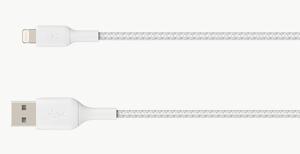 Belkin BOOST Braided A-LTG 3M Oplader Wit