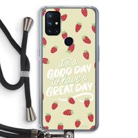 Don't forget to have a great day: OnePlus Nord N10 5G Transparant Hoesje met koord