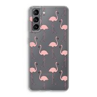 Anything Flamingoes: Samsung Galaxy S21 Transparant Hoesje