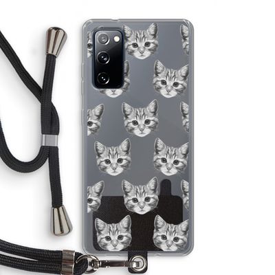 Kitten: Samsung Galaxy S20 FE / S20 FE 5G Transparant Hoesje met koord