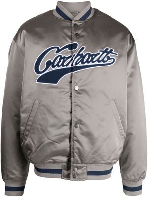 Carhartt WIP veste bomber à patch logo - Gris