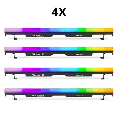 BeamZ 4x LCB300 LED bar 36x 3W RGBW