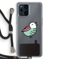 Birdy: Oppo Find X3 Pro Transparant Hoesje met koord