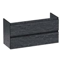 Brauer Joy Edge - Onderkast Ondiep - 100 cm - met 2 Softclose Lades Greeploos en 1 Sifon Uitsparing - Damascus