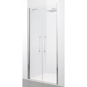 Novellini Young 2.0 2B draaideur 2 delig voor nis 87/91x200cm matchroom profiel helder glas y22b87-1b