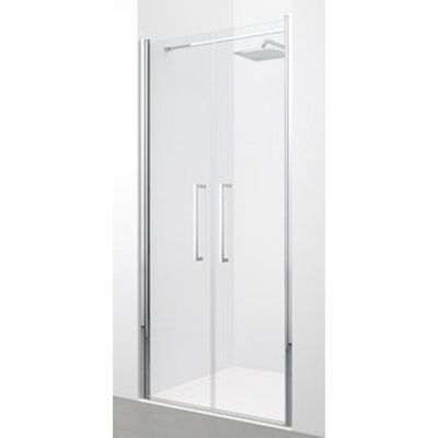 Novellini Young 2.0 2B draaideur 2 delig voor nis 87/91x200cm matchroom profiel helder glas y22b87-1b