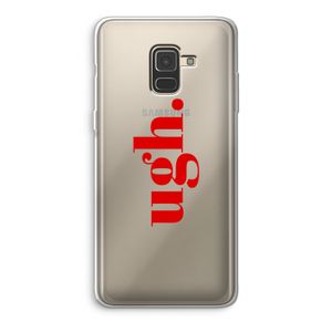 Ugh: Samsung Galaxy A8 (2018) Transparant Hoesje