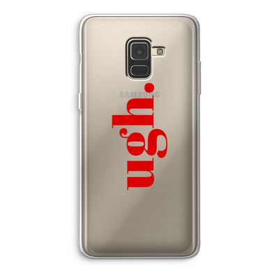 Ugh: Samsung Galaxy A8 (2018) Transparant Hoesje