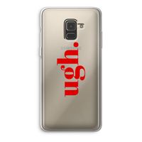 Ugh: Samsung Galaxy A8 (2018) Transparant Hoesje Ugh: Samsung Galaxy A8 (2018) Transparant Hoesje