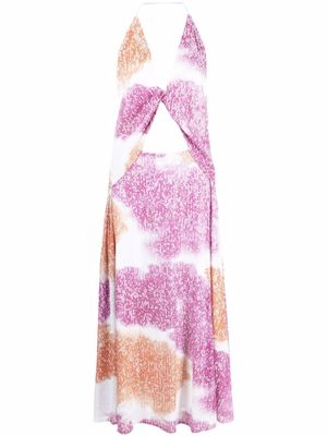 In The Mood For Love robe mi-longue à sequins - Rose